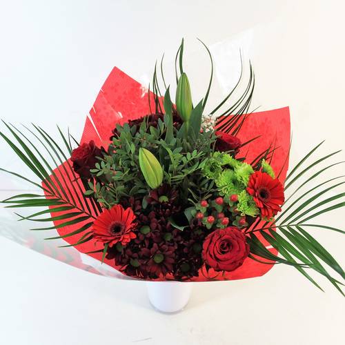 Strauß Deluxe rot 40cm 18 Stiele