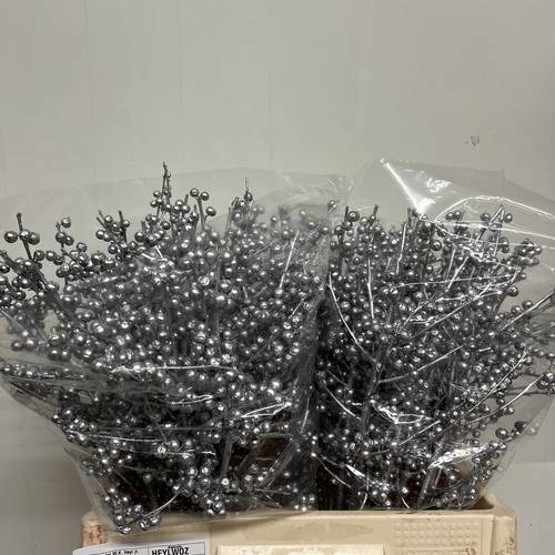 Ilex silber gefarbt 60cm