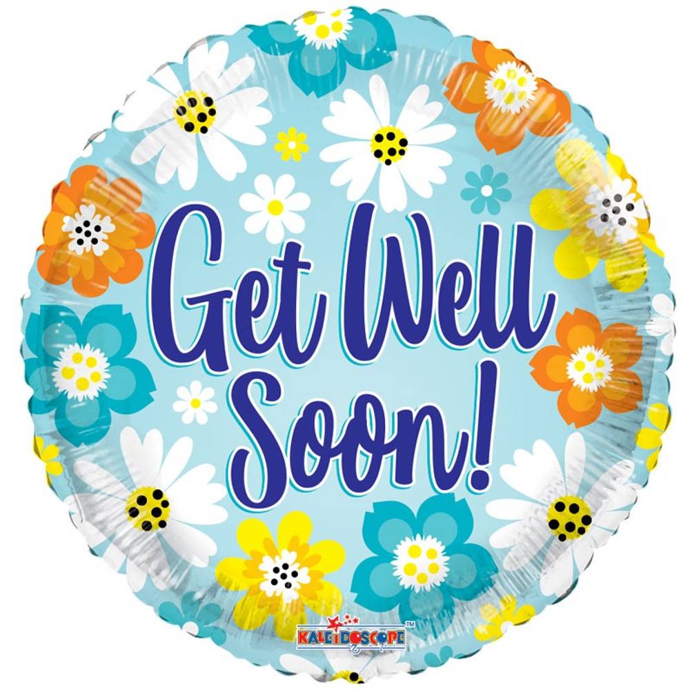 Ballon Get Well Soon blau D45cm