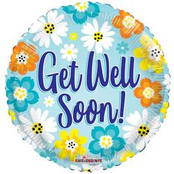 Ballon Get Well Soon blau D45cm