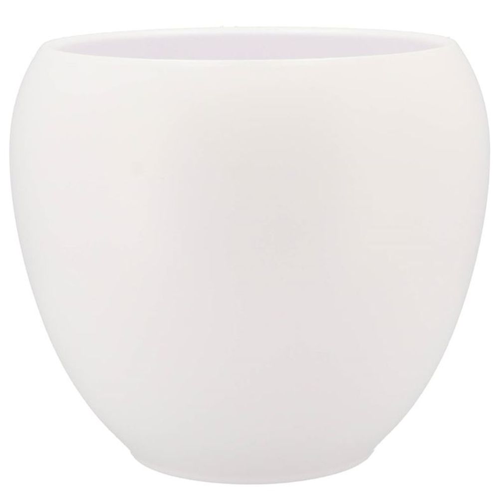 Keramik Übertopf Vinci weiss matt D28cm H24cm