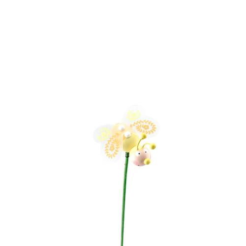 Biene auf Stab gelb L50cm D05.5cm