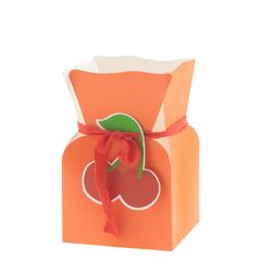 Strausstasche Fruity orange D13cm H20cm