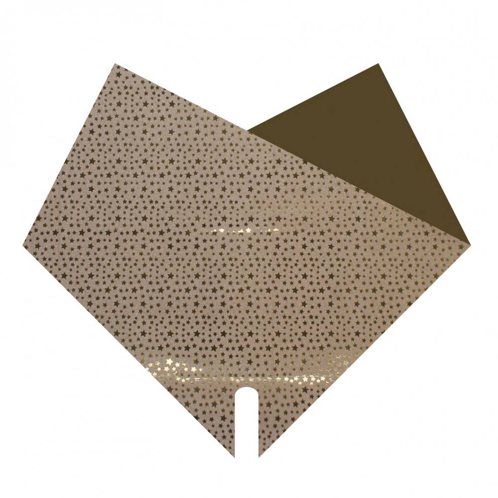 Tüte Double Stars gold 30x30cm x50