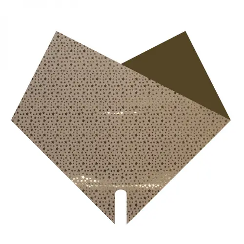 Tüte Double Stars gold 30x30cm x50