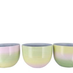 Melamine Übertopf Rainbow mix pastel D36cm H30cm