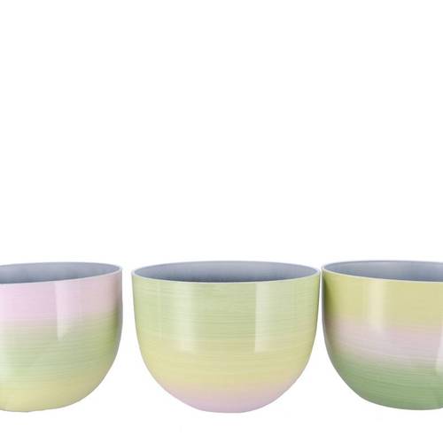 Melamine Übertopf Rainbow mix pastel D36cm H30cm