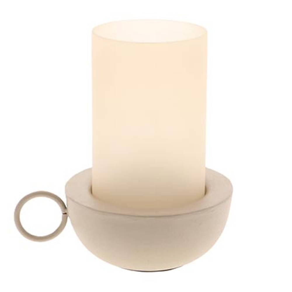 Laterne Rajuna sand Metall/Glas D20cm H27cm