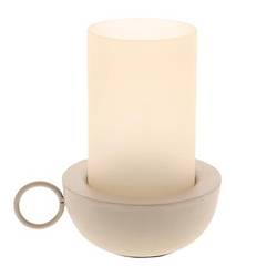 Laterne Rajuna sand Metall/Glas D20cm H27cm