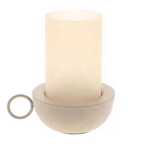 Laterne Rajuna sand Metall/Glas D20cm H27cm