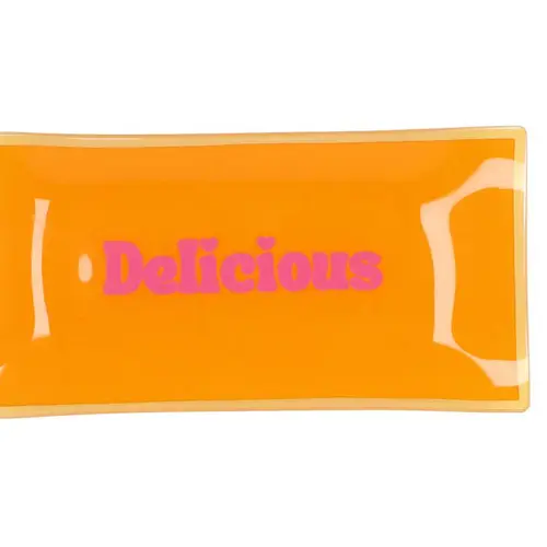 Teller Rechteck Delicious orange 20x10x02cm