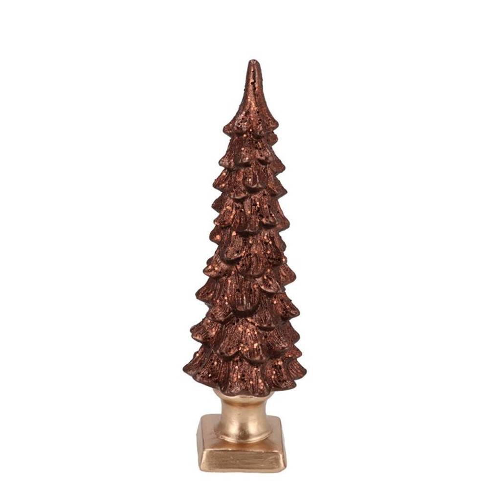 Deko Weihnachtsbaum Sia braun 11x11x36cm