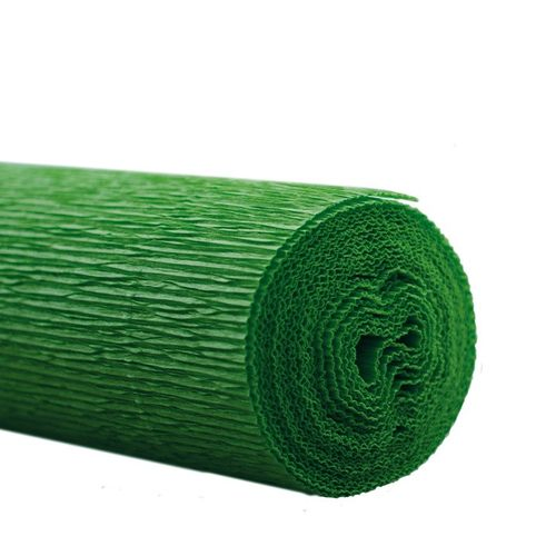 Papier Rolle 50cm Krepppapier grün 2.5m