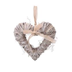 Hänger Herz Amber natur D30cm