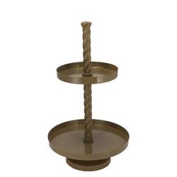 Etagere Swirl grün 35x35x62cm