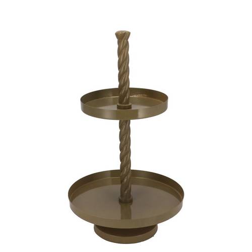 Etagere Swirl grün 35x35x62cm