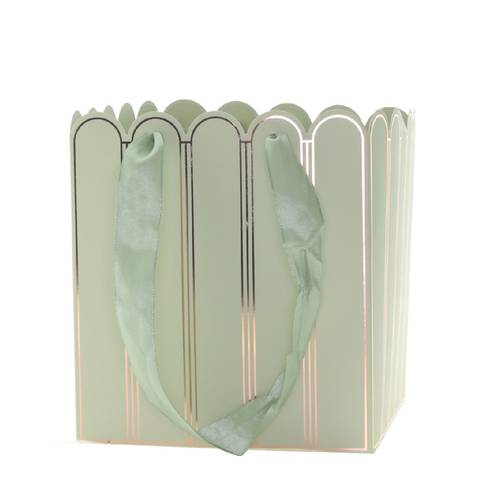 Tasche Indy grün 16x16x18cm