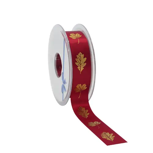 Band Autumn Leafs rot 23mm 25m