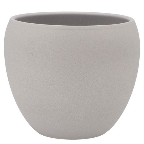 Keramik Übertopf Vinci grau matt D22cm H19cm