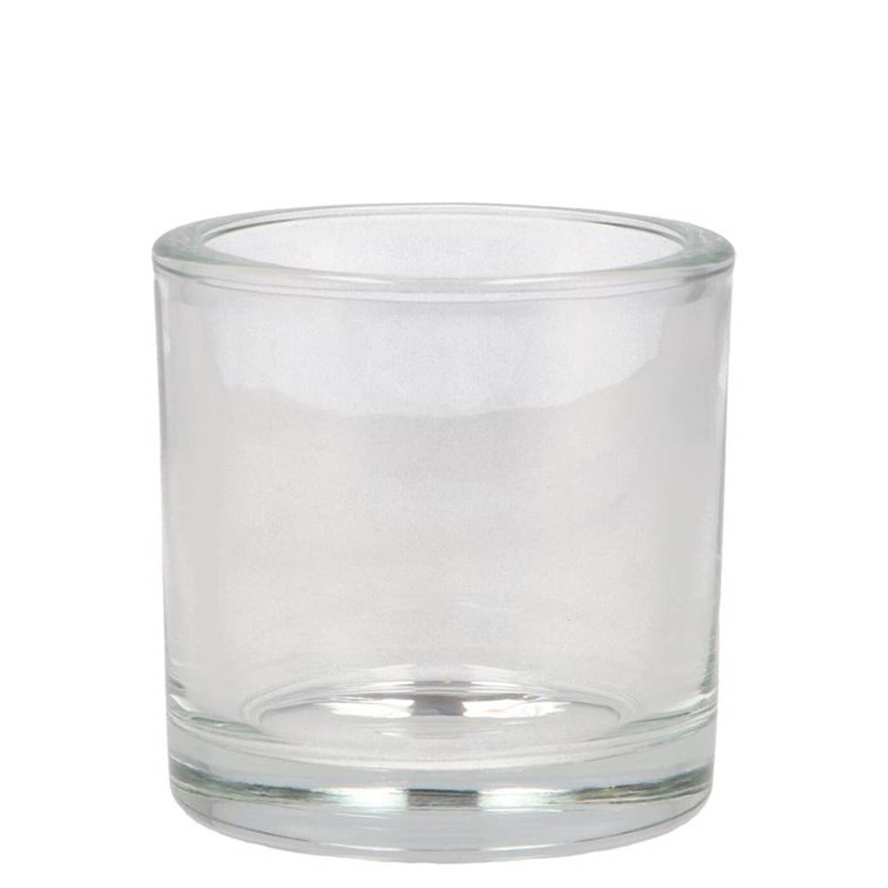 Glas Zylinder schwer D09cm H08cm