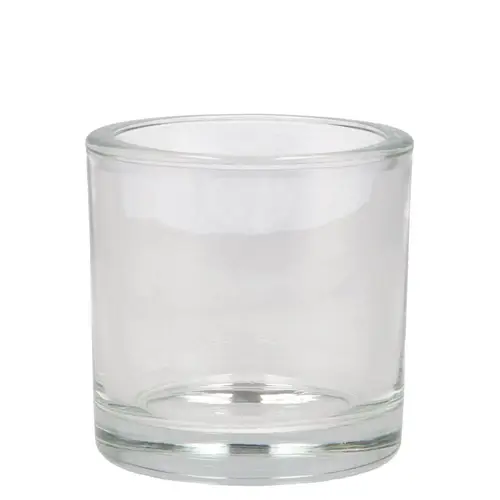 Glas Zylinder schwer D09cm H08cm