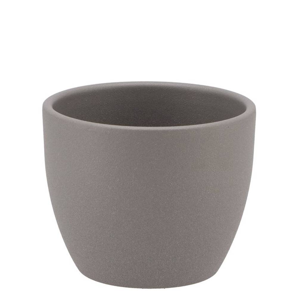 Keramik Orchidee Übertopf grau D07cm