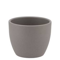 Keramik Orchidee Übertopf grau D07cm