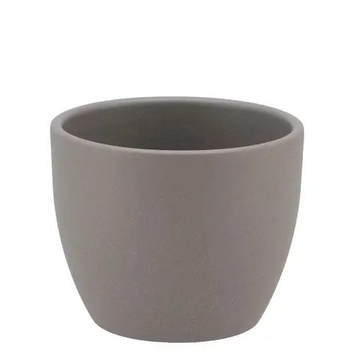 Keramik Orchidee Übertopf grau D07cm
