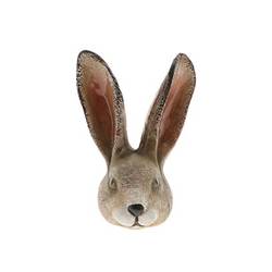 Osterhase Kopf braun D06cm H08cm