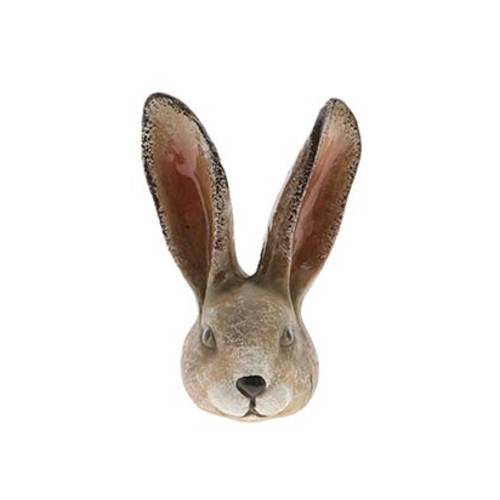 Osterhase Kopf braun D06cm H08cm