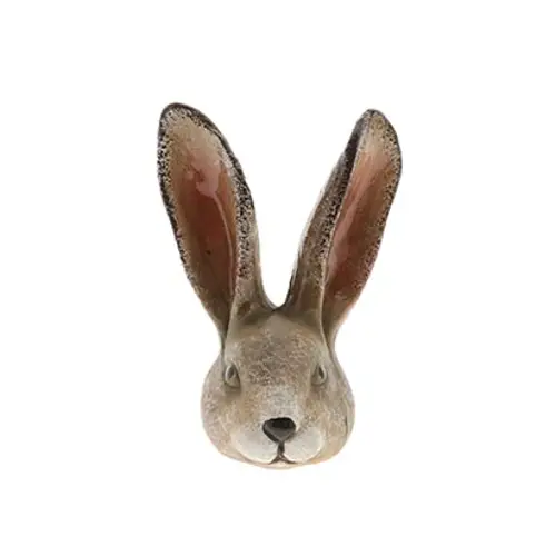 Osterhase Kopf braun D06cm H08cm