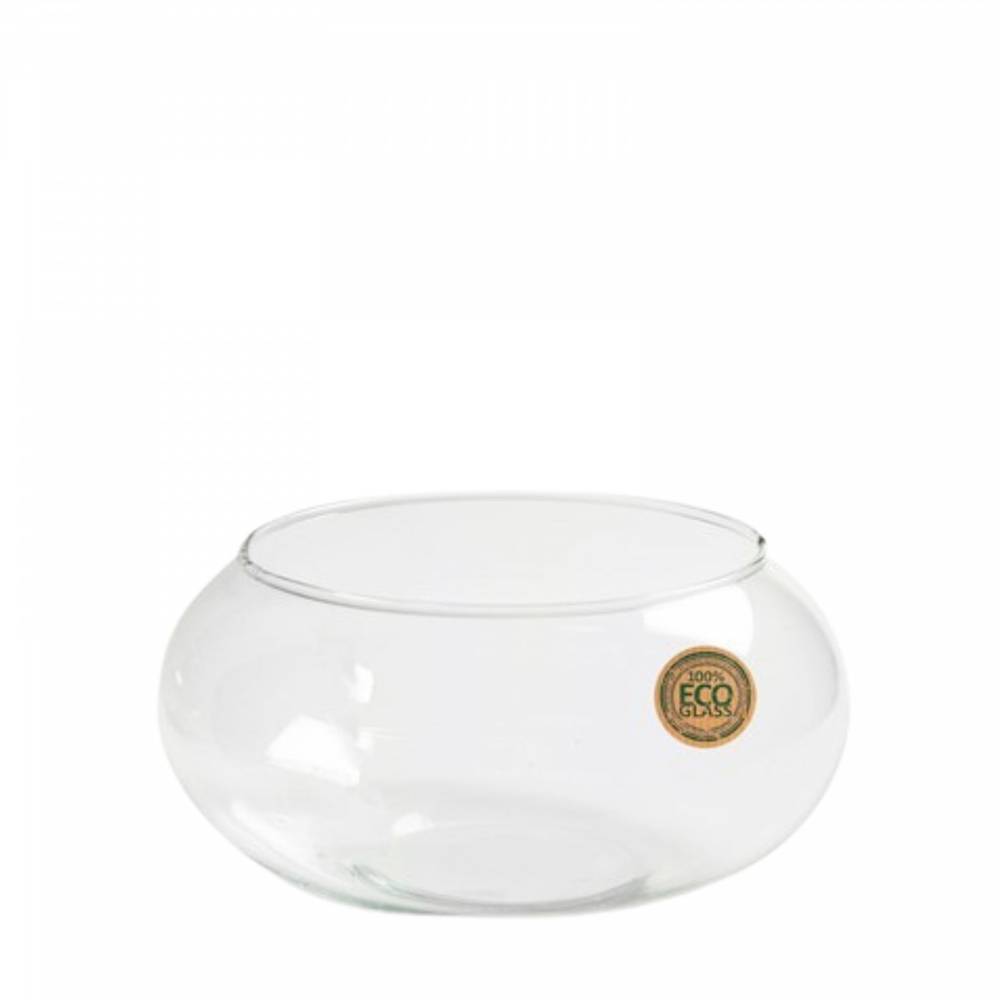 Glas Eco Schale Rund D25cm H10cm