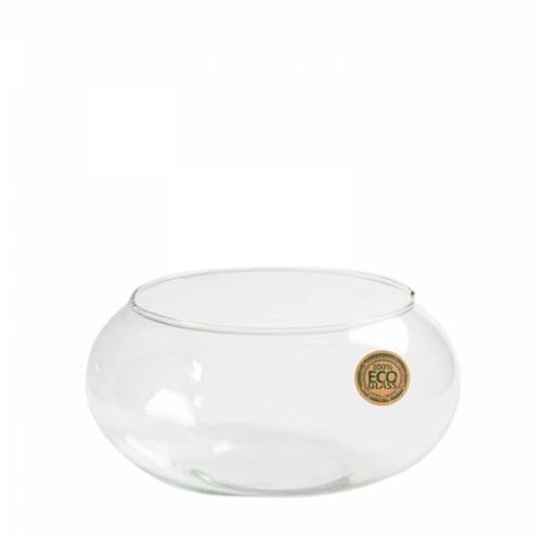 Glas Eco Schale Rund D25cm H10cm