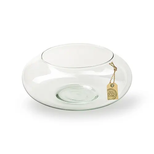 Glas Eco Schale Rund D25cm H10cm