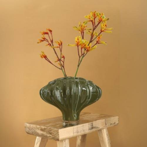 Keramik Vase Ayla grün 27x12x19cm