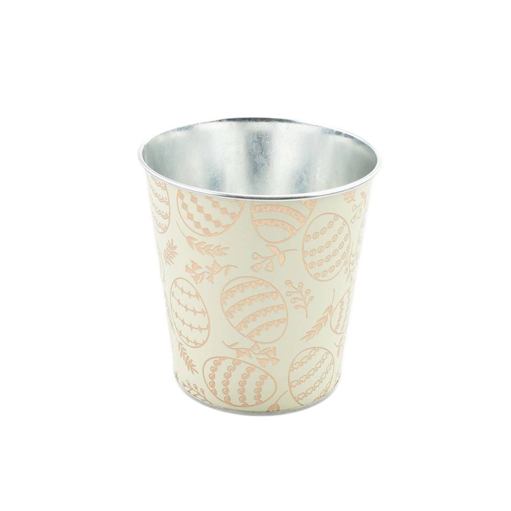 Zink Topf Alotte hell grün D13cm H13cm