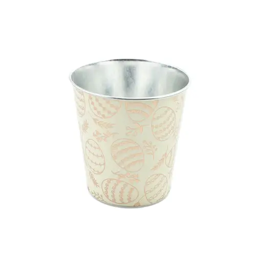 Zink Topf Alotte hell grün D13cm H13cm