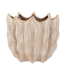 Keramik Übertopf Juna Oval creme 29x20x21cm