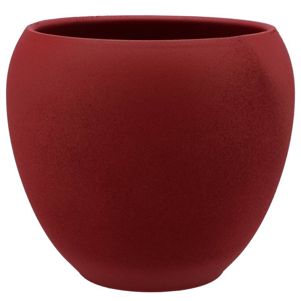 Keramik Übertopf Vinci Velvet rot 28x24cm