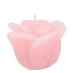 Kerze Rose hell rosa D08cm H07cm