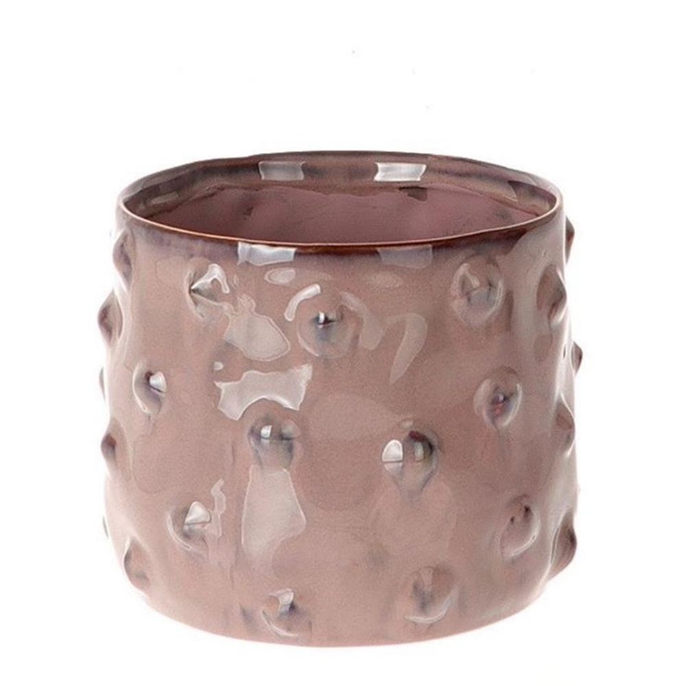 Keramik Übertopf Bozzola rosa D20.5cm H17.5cm