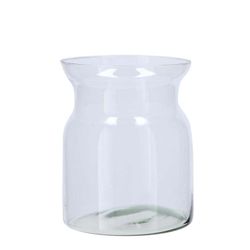 Glas Vase Milchkanne Roca klar D16cm H16cm