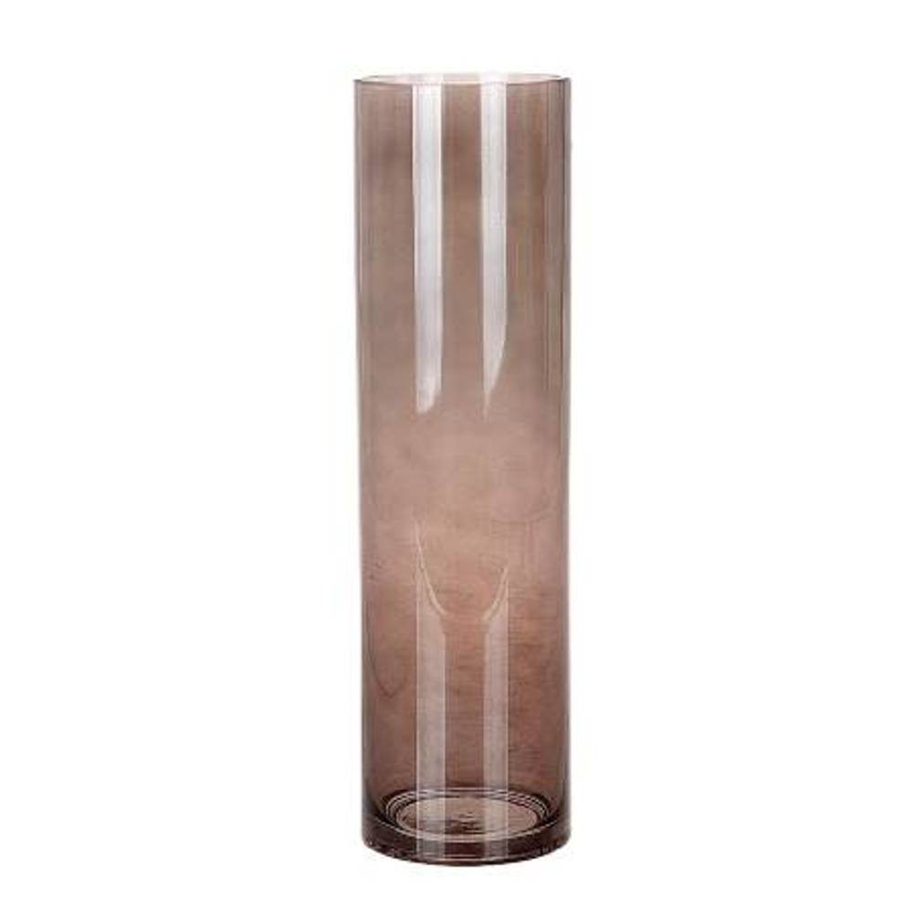 Glas Zylindre taupe D10cm H35cm