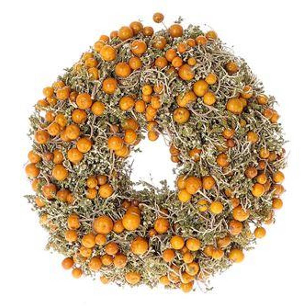 Kranz gelb/grau Solanum D25cm