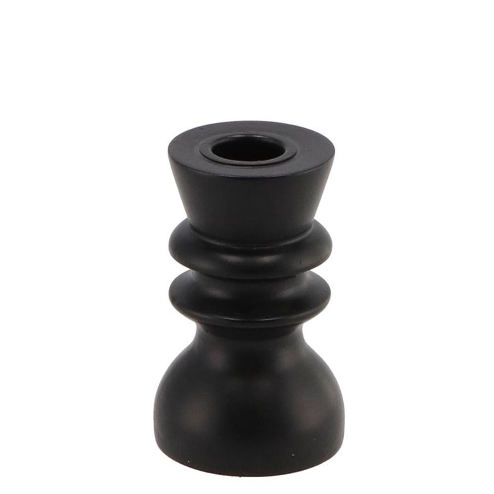 Kerzenständer Curvy schwarz D06cm H10cm