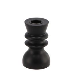 Kerzenständer Curvy schwarz D06cm H10cm