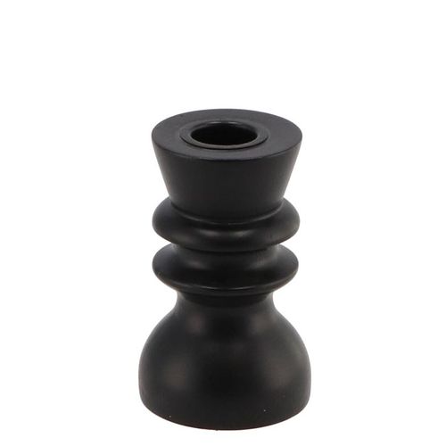 Kerzenständer Curvy schwarz D06cm H10cm