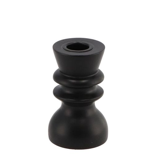 Kerzenständer Curvy schwarz D06cm H10cm