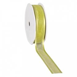 Band Organza Satin grün 25mm 25m