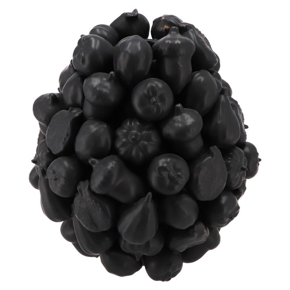 Keramik Vase Wald Früchte schwrz D26cm H29cm